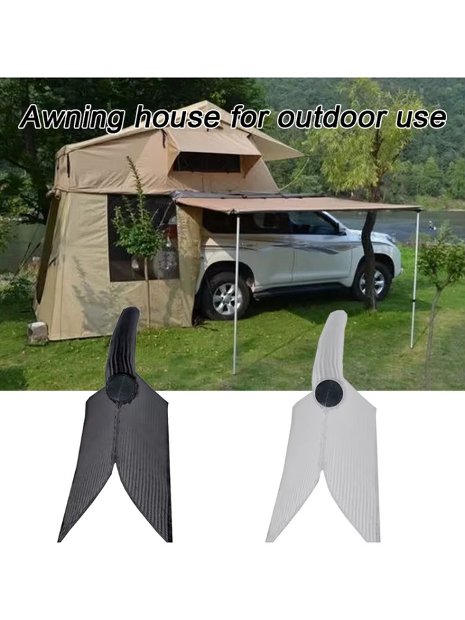 6 mm Wohnwagen-Markisen-Schienenleitung mit doppelter Klappe und schwarzem PVC-Kern für Camping und Zelte in Schwarz und Grau - Bild 6