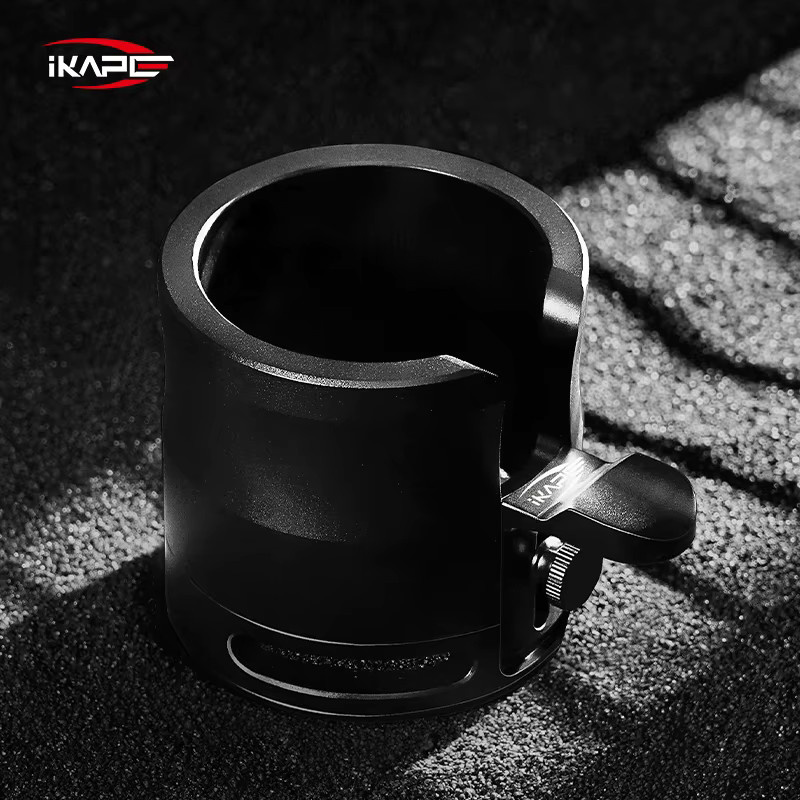 IKAPE Verstellbarer Siebträgerhalter und Espresso-Tampingstation mit Silikonbasis in Schwarz, 58 mm - Bild 2