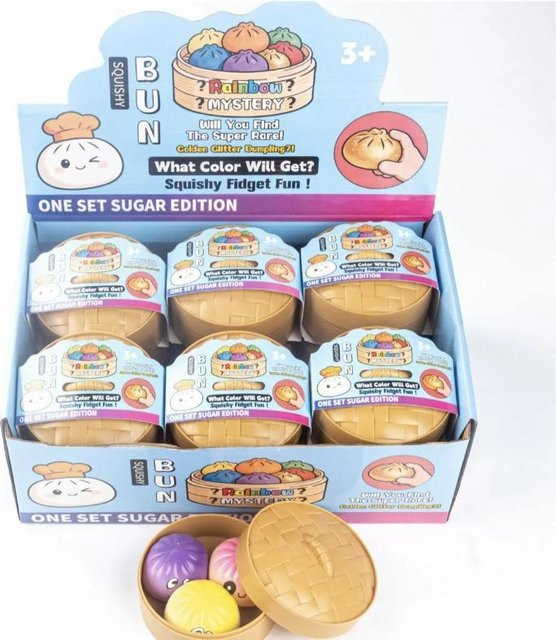 Neuer Cha siu bao Ausdruck Dekompression Quetschen Xiaolongbao, Kinderspielzeug, mit Musik, Cartoon - Bild 1