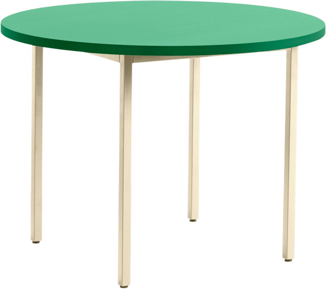 HAY Two Colour Rundtisch aus Valchromat in Green und Multicolour - Bild 1