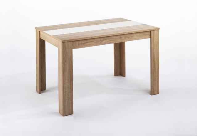 byLIVING Esstisch NORI modern in Eiche mit schwarzem Gestell, B/T/H: 140 x 80 x 75 cm - Bild 1