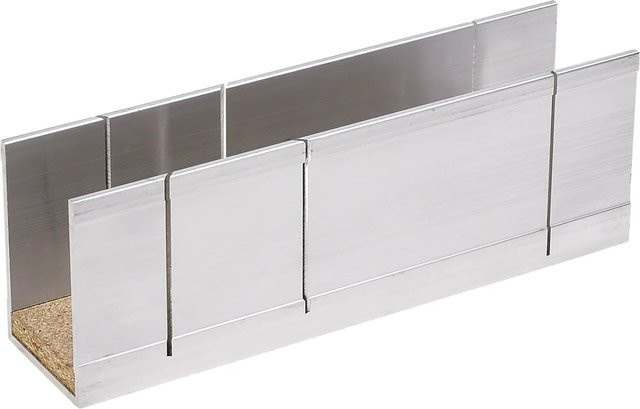 LUX-TOOLS Gehrungsschneidlade aus Aluminium in Silber - Bild 1