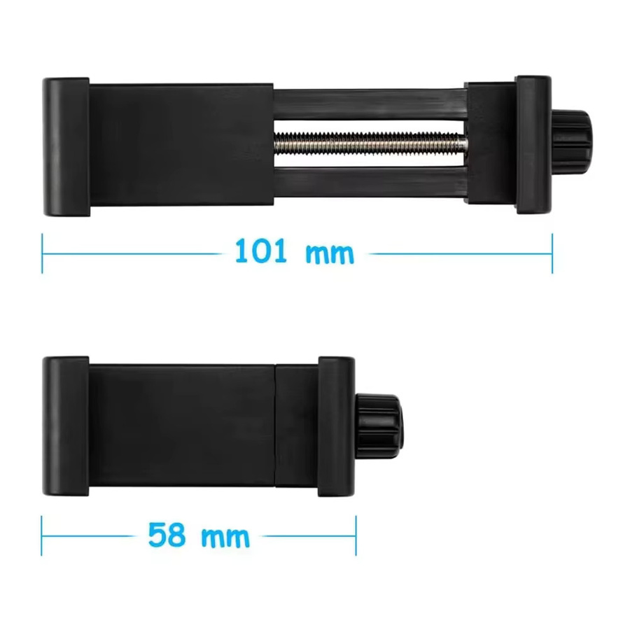 GOT-TOG Handy-Clip mit 360-Grad-Drehung in Schwarz, kompatible Handyhalterung und Stativhalterung für 1/4-Zoll-Schrauben, passend für iPhone und Huawei - Bild 3