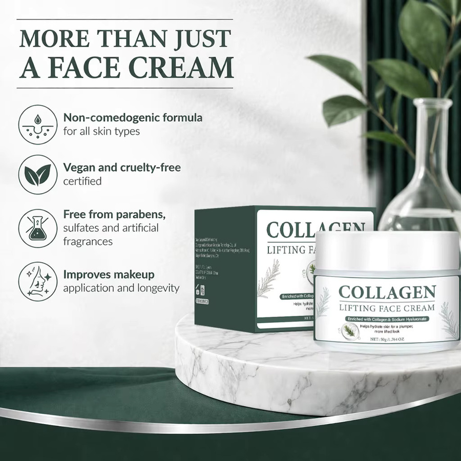 SAUVASINE Kollagen-Gesichtsgel-Creme mit Peptiden und Hyaluronsäure, Unisex - Bild 2
