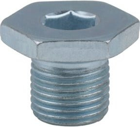 KS Tools Ölablassschraube mit Innensechskant, Farbe Silber, M14x1,25x13mm, 25er-Pack - Bild 1
