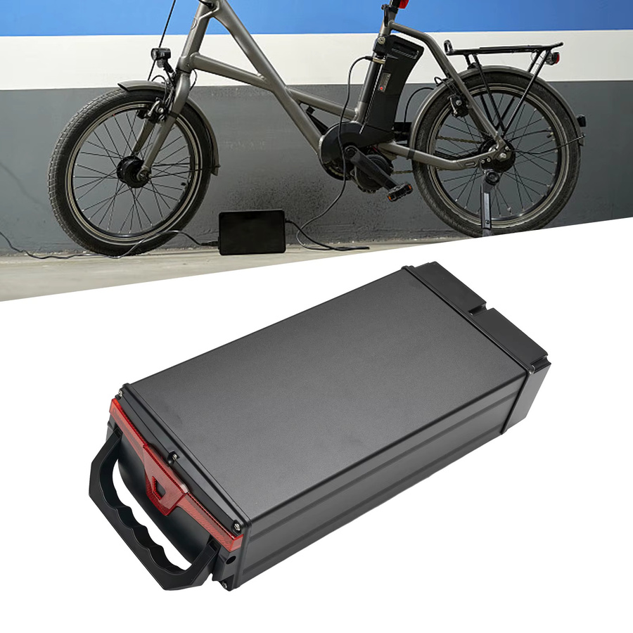 Elektrofahrrad-Batteriekasten für E-Bikes mit Haltergehäuse für 18650/21700 Zellen in Schwarz - Bild 4