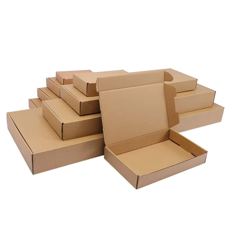 10 Stück quadratische Kraftpapier Geschenkboxen in verschiedenen Größen, braun, ideal für Hochzeiten, Pralinen oder handgemachte Seife - Bild 2