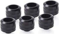 Alphacool Eiszapfen PRO 16mm HardTube Fitting G1/4 Deep Black Sixpack - Bild 1