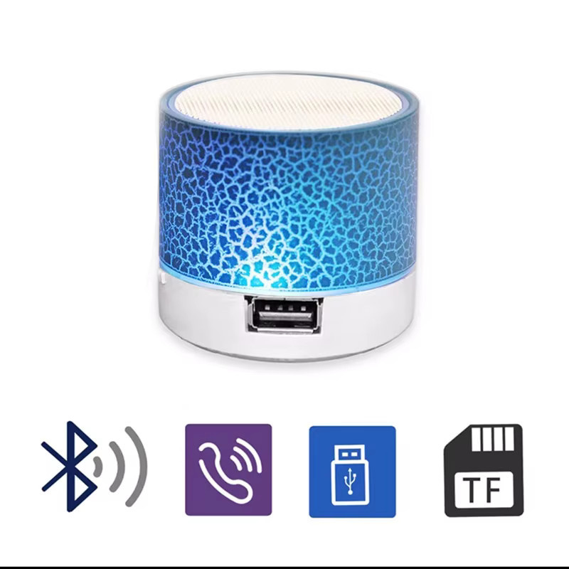 Tragbarer Bluetooth Lautsprecher AyeBeau Mini Musik Sound Box mit USB-Anschluss in Gelb - Bild 4
