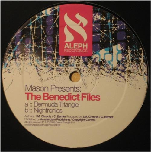 Mason präsentiert Die Benedict-Akten - Bermuda-Dreieck / Nightronics, 12-Zoll Vinyl LP von Aleph Recordings, Electronic, 2006, braun/mehrfarbig - Bild 1