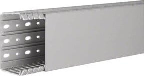 Hager BA760100 Verdrahtungskanal Ober- und Unterteil in Grau, B: 100 mm, H: 60 mm, L: 2 m - Bild 1