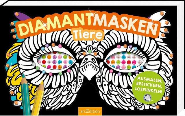 Ars Edition GmbH Diamantmasken Tiere, Pappe / Karton, Bunt / Mehrfarbig - Bild 1