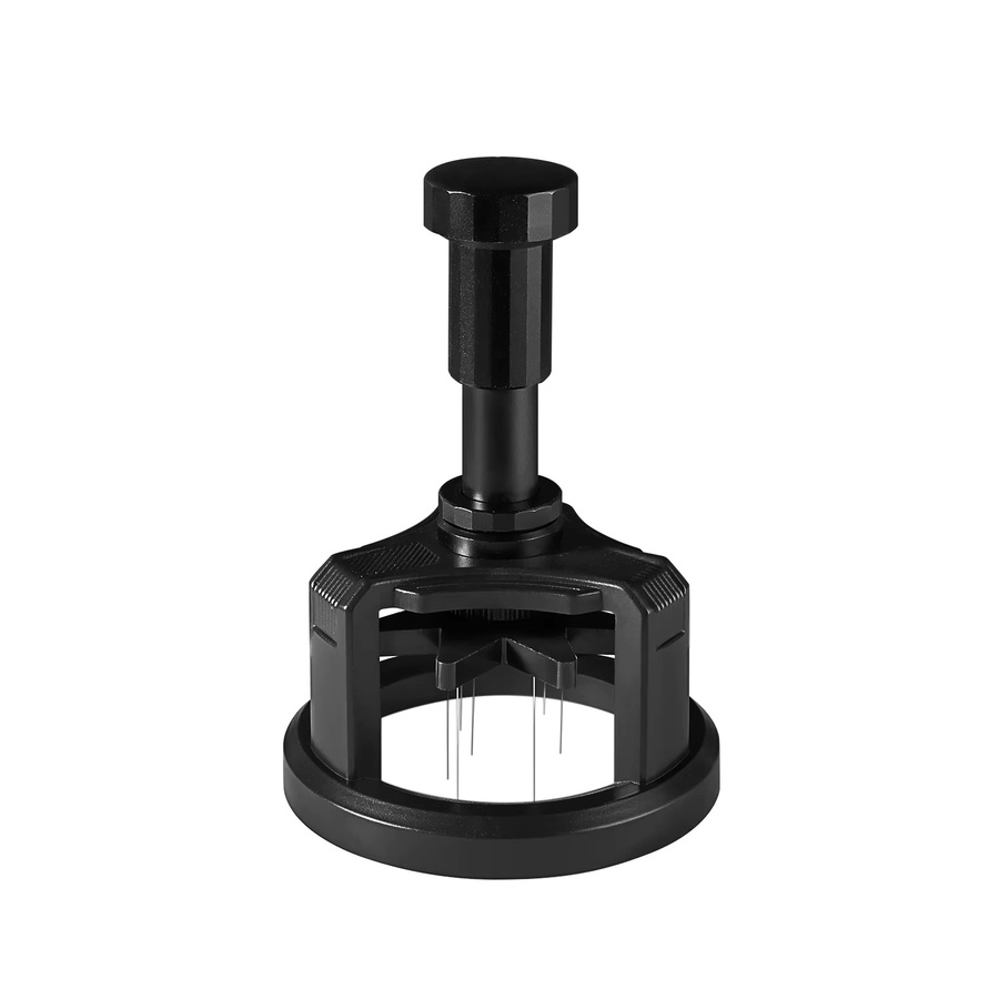 ZIRKUS Press-Down Rotary WDT Espresso-Rührer Nadelverteiler in Schwarz für 58mm Siebträger - Bild 2