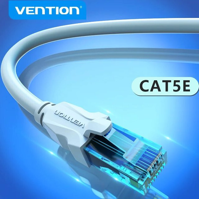 Vention Ethernet LAN Kabel Cat5e mit RJ45 Stecker, Blau - Bild 1