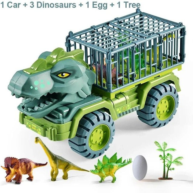 Dinosaurier Lkw Transport Träger, Fahrzeug, Tyrannosaurus Rex Modell, ab 4 Jahren - Bild 1
