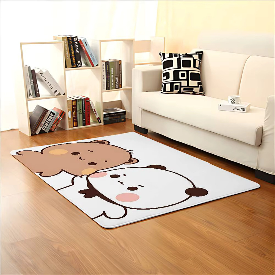 Bubu und Dudu Niedliche Bodenmatte von Bilibili, wetterfeste Motiv-Teppich für Wohnzimmer, Schlafzimmer oder Garten, Mehrfarbig, B/T/H: 60 x 40 x 1 cm - Bild 4