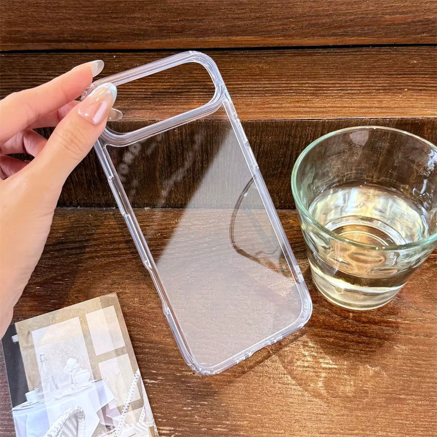 Transparente Acryl-Handyhülle von szHAIyu für iPhone 17 Air 16 Plus 15 14 13 12 11 Pro Max 16e Mini X XS XR 7 8 mit TPU-Schutz in Klar - Bild 5