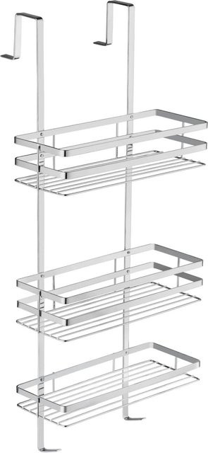 tectake Duschablage aus Edelstahl in Silber mit 3 Ablagen, B/T/H: 30 x 21 x 80 cm - Bild 2