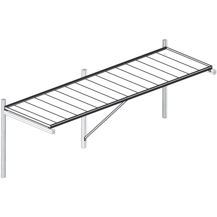 KGT Tischgestell Enzian III für Gewächshäuser in Silber und Grau, B/T/H: 227 x 63 x 5 cm - Bild 2
