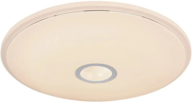 Globo LED Deckenleuchte Connor Weiß, rund, dimmbar mit Fernbedienung und Smart Home Steuerung, Durchmesser: 50 cm, Höhe: 6,5 cm - Bild 1
