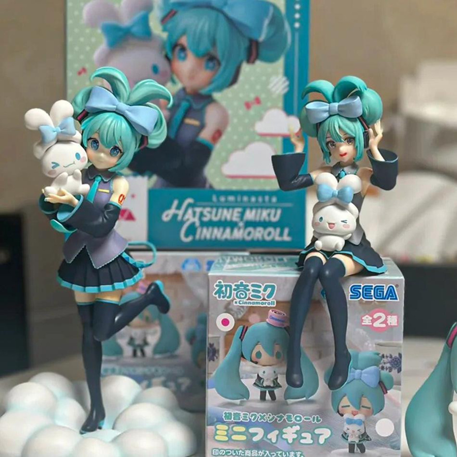 Fashnics Anime Figur Hatsune Miku x Cinnamoroll Sammlerfigur aus PVC in Multicolor, Höhe: 20 cm - Bild 4