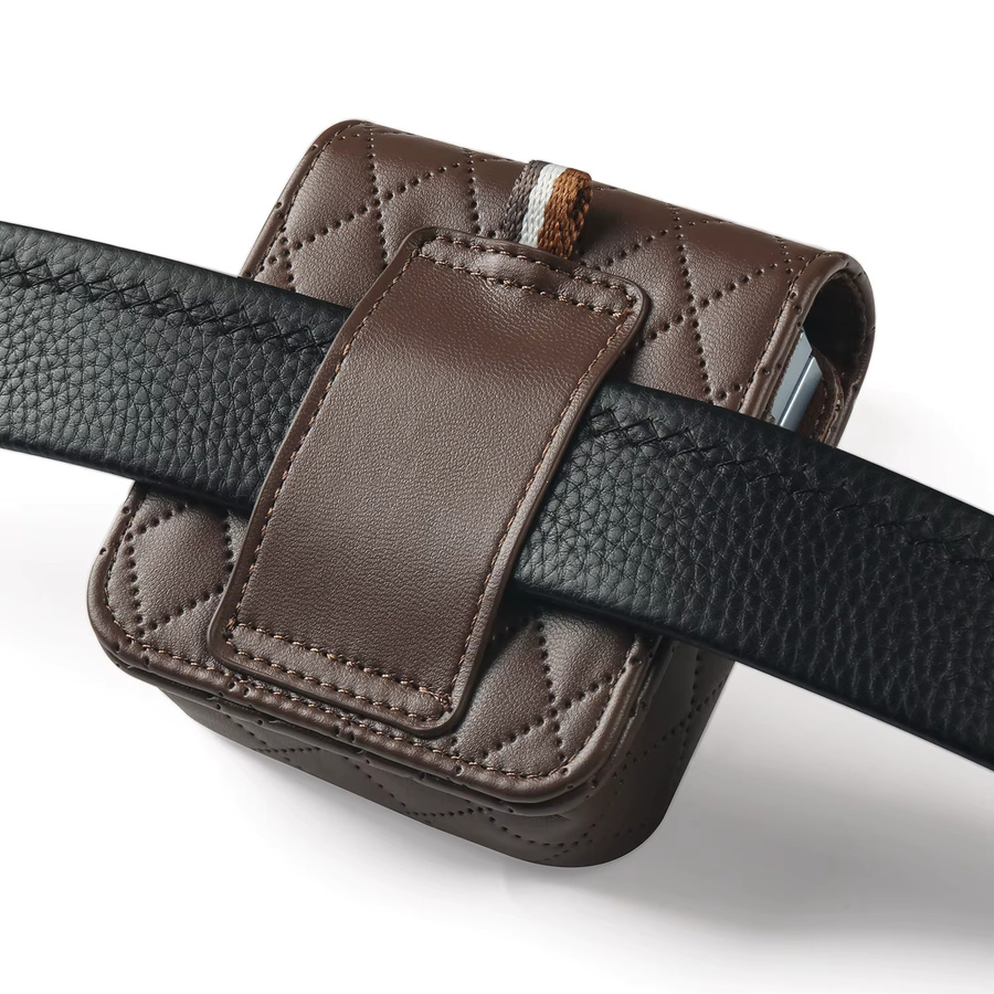 FaLi Qisubao Universelle Gürteltasche für Samsung Galaxy Z Flip7, Z Flip7 se, Flip 6, Flip 5 und Motorola Edge Serie in Braun - Bild 4