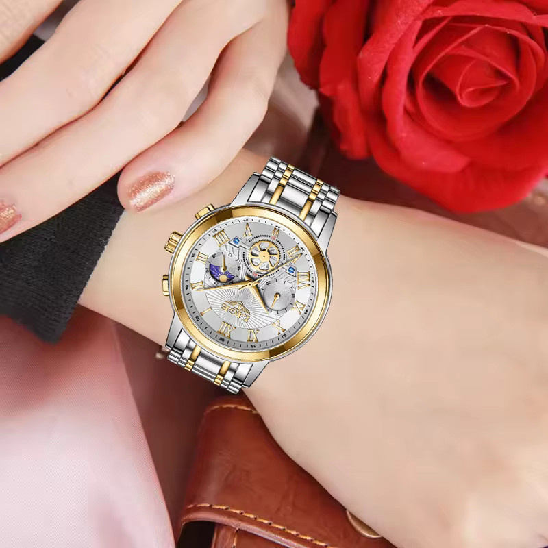 LIGE Armbanduhr Quarz, Edelstahl, Weiß, Damen - Bild 5