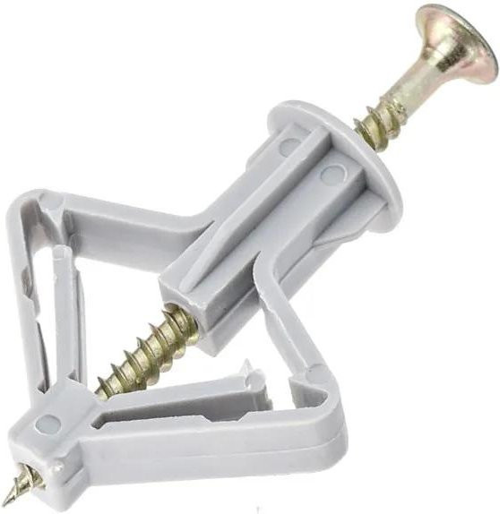50er Set Yiran Furniture Kunststoff Nylon Expansionsdübel in Grau für Hohlwände, Gipskarton und Trockenbau - Bild 1