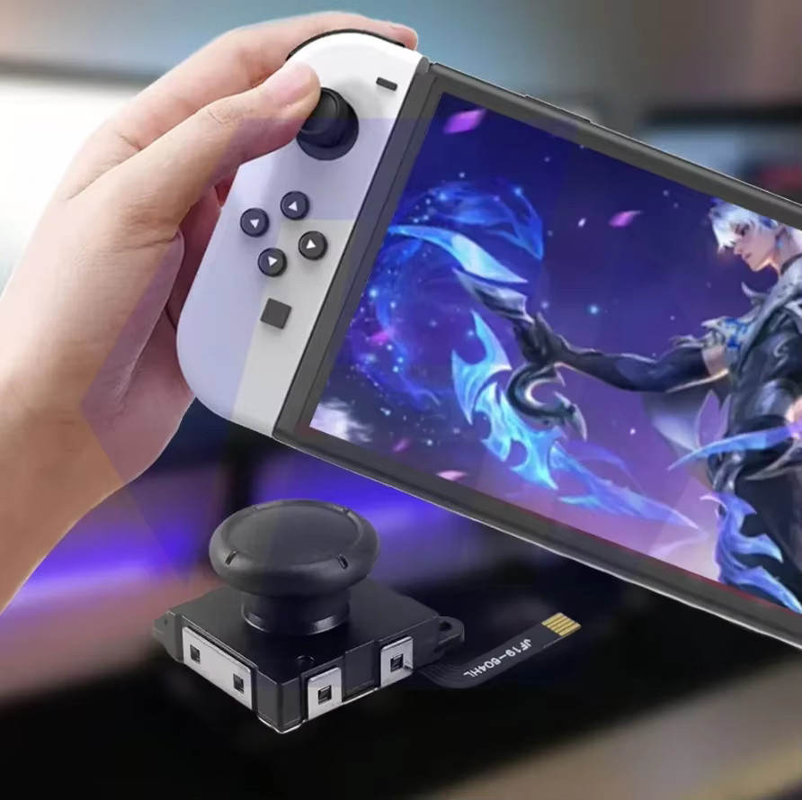 Ersatz Hall Effect Joystick in Blau für Nintendo Switch, Lite und OLED Joycon mit hoher Empfindlichkeit gegen Stick Drift - Bild 4
