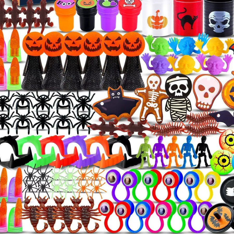 228-teiliges Halloween-Party-Set mit bunten Kunststoff-Geschenken für Kinder und Karnevalsparty-Auszeichnungen - Bild 2