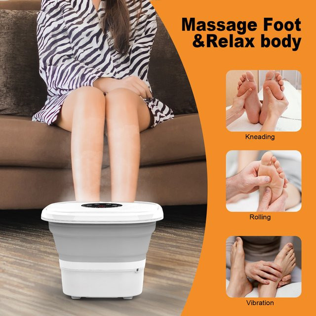 Ekmoey Fußmassagegerät, Elektrisch Beheizt, Weiß, Unisex - Bild 1