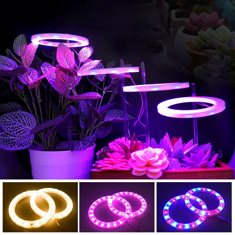Antenso LED-Vollspektrum-Pflanzenwachstumslicht mit USB-Anschluss, höhenverstellbar, dimmbar und Timer in Weiß - Bild 2