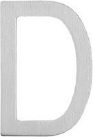 Intersteel Hausbuchstabe Buchstabe D aus Edelstahl in Silberfarben - Bild 1