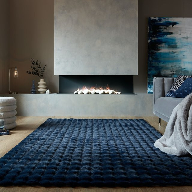 Kadima Design Teppich LUNE in Blau, uni, B/T: 180 x 290 cm - Bild 1