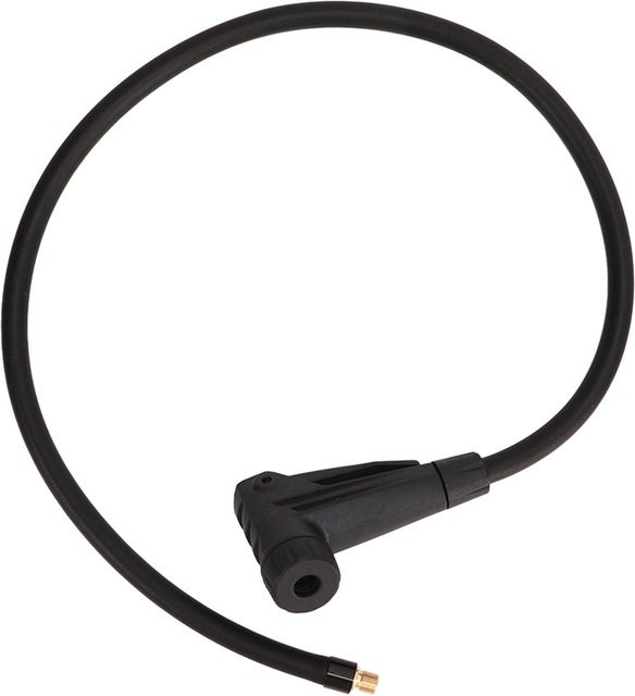 Koogeelife 2 in 1 Verlängerungsschlauch für Reifenpumpen mit Düsenadapter, Länge: 60 cm, Schwarz - Bild 1