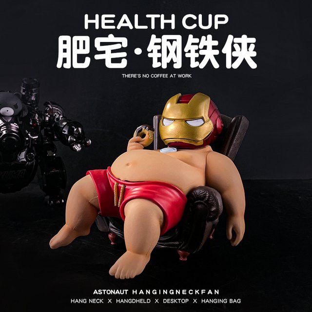 Marvel Iron Man Chubby Actionfigur als buntes Desktop-Ornament und Sammlerstück - Bild 1