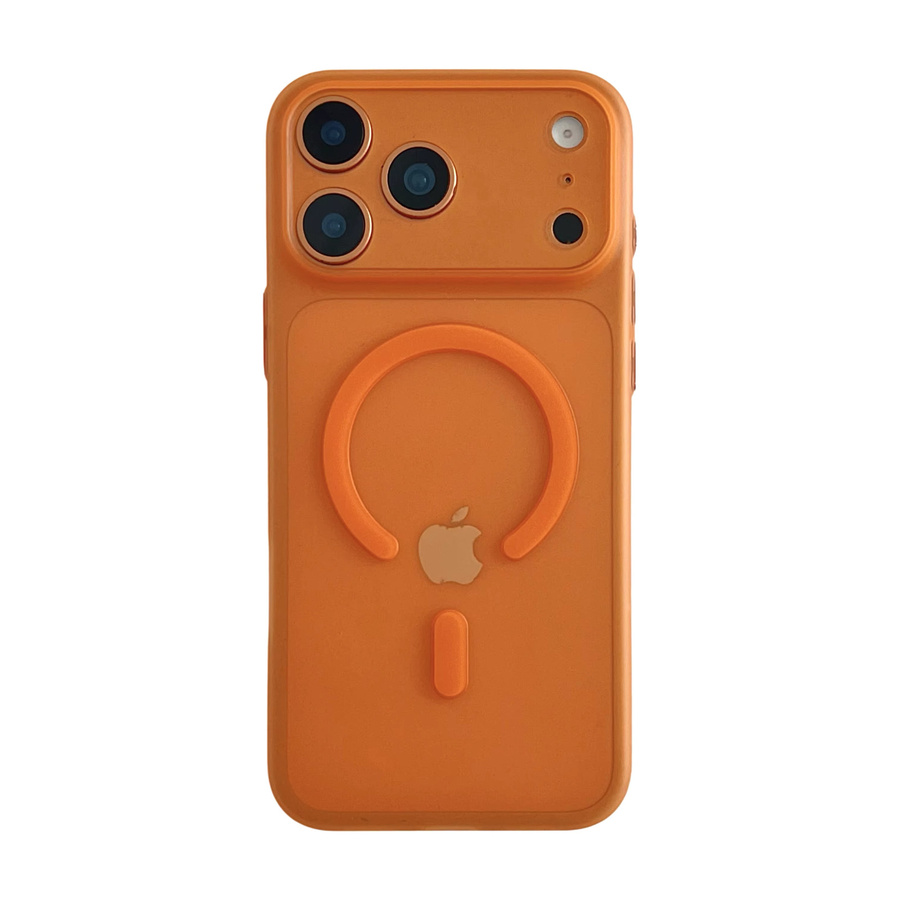 Ultradünne matte MagSafe Schutzhülle für iPhone von NYFundas in Orange - Bild 3