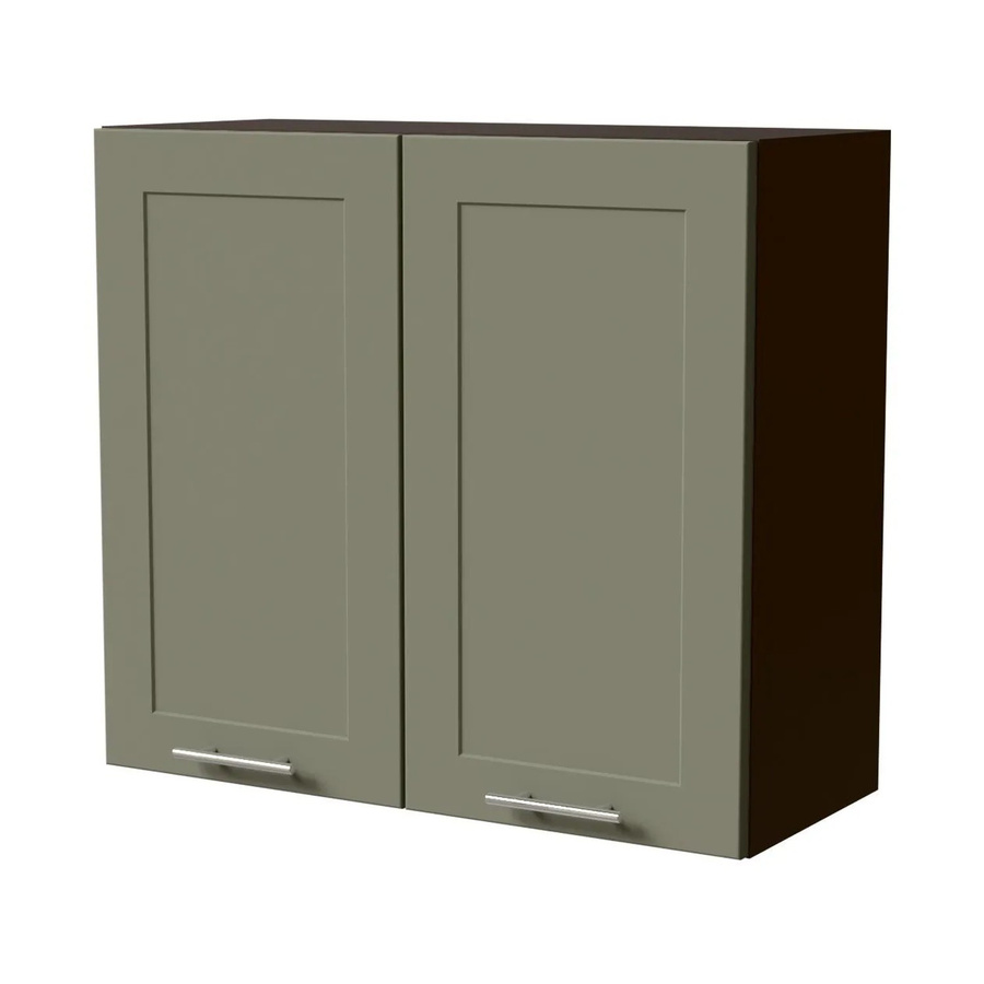 Feldmann-Wohnen Hängeschrank Oslo Küchenschrank in Lava / Reed Green Matt mit Soft-Close-Türen, B/T/H: 80 x 32,5 x 72 cm - Bild 2