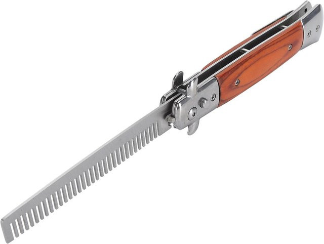 Koogeelife Switchblade Öl-Haarkamm, Edelstahl, grau - Bild 1