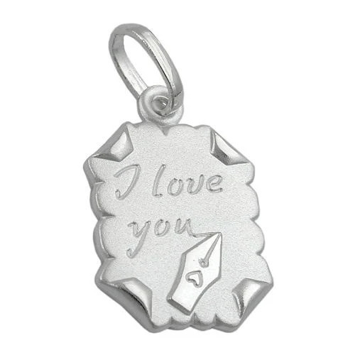 Colfem Anhänger Brief -I love you-, 925 Silber, Unisex - Bild 1