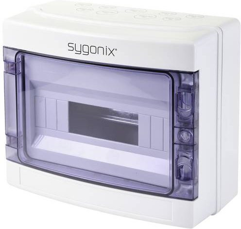 Sygonix Kleinverteiler SY-5491854 für Oberflächenmontage in Weiß und Transparent mit 12 Teilungen - Bild 1