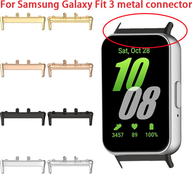 Samsung Adapter für Galaxy Fit 3, 20mm, Edelstahl, Silber - Bild 1