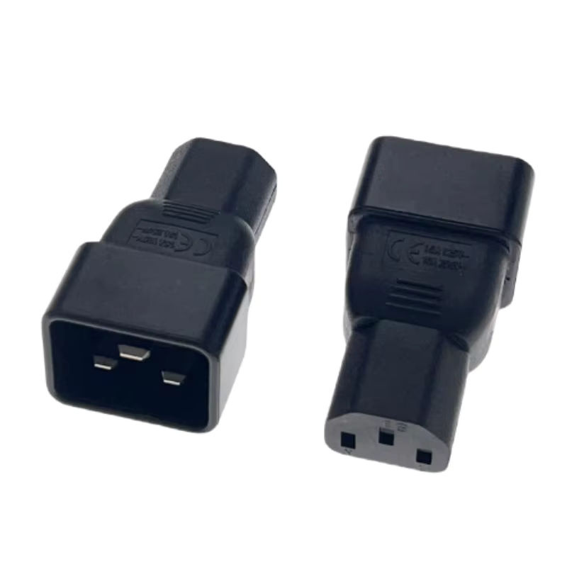 Fengyidz Elektrischer AC-Stecker Konverter für PDU und Server, Schwarz - Bild 2