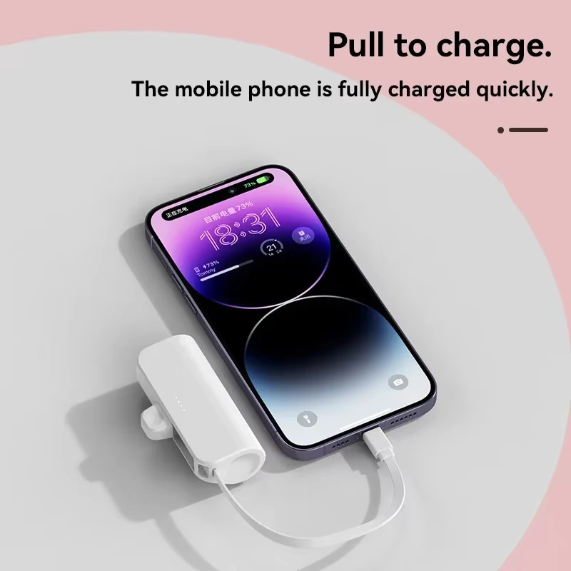 Lenovo Mini Portable Capsule PowerBank 30000mAh mit 2-in-1 Super Fast Charging und Standfunktion in Grün für iPhone und USB-C Geräte - Bild 3