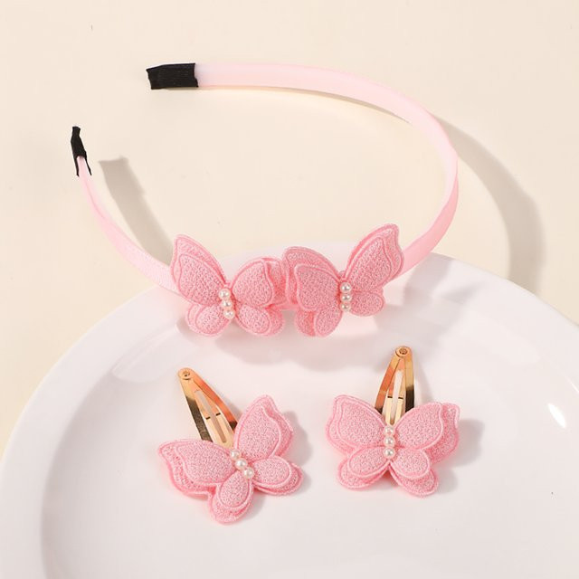 KIDS BOWS Haar-Accessoires-Set, 3-teilig, Schmetterlingsblumen, Mädchen - Bild 1