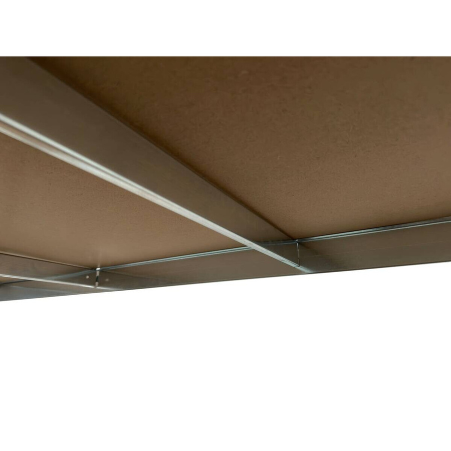 Pocoline Schwerlaststeckregal aus Metall in Silber, B/H/T: 90 x 180 x 40 cm - Bild 3