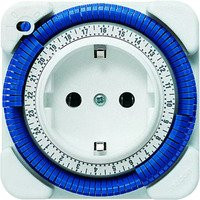 Theben Steckdosen-Zeitschaltuhr TIMER 26 analog in Weiß mit Tagesprogramm und IP20 Schutzart - Bild 1