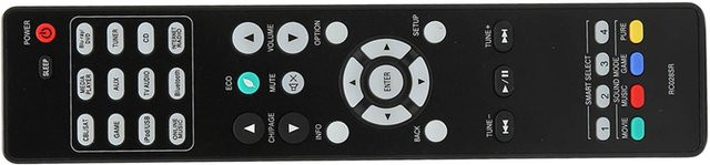 Ergonomische Ersatzfernbedienung für Marantz NR1506 AV Surround Receiver in Schwarz - Bild 1