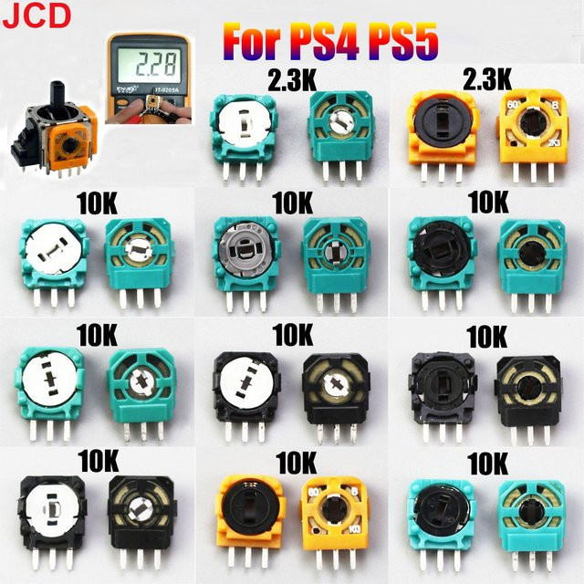 Jcd 3D Analog Stick Sensor Ersatzteil für PS4 PS5 und Xbox Controller als Potentiometer-Achse - Bild 1