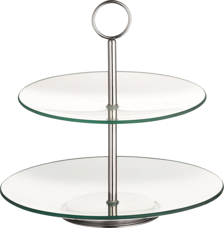 Esmeyer Cookie 2-stufige Glas-Etagere, transparent, Ø 25/21 cm, H 27 cm - Bild 2